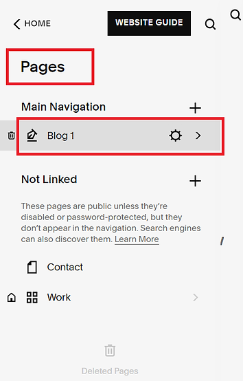Screenshot of the WordPress Posts menu showing a list of blog