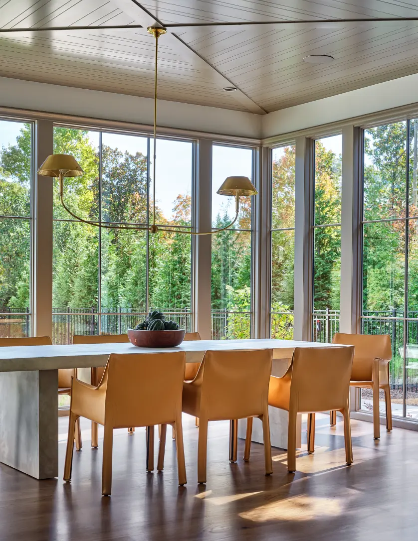 Open kitchen floor plan with interior design elemetns