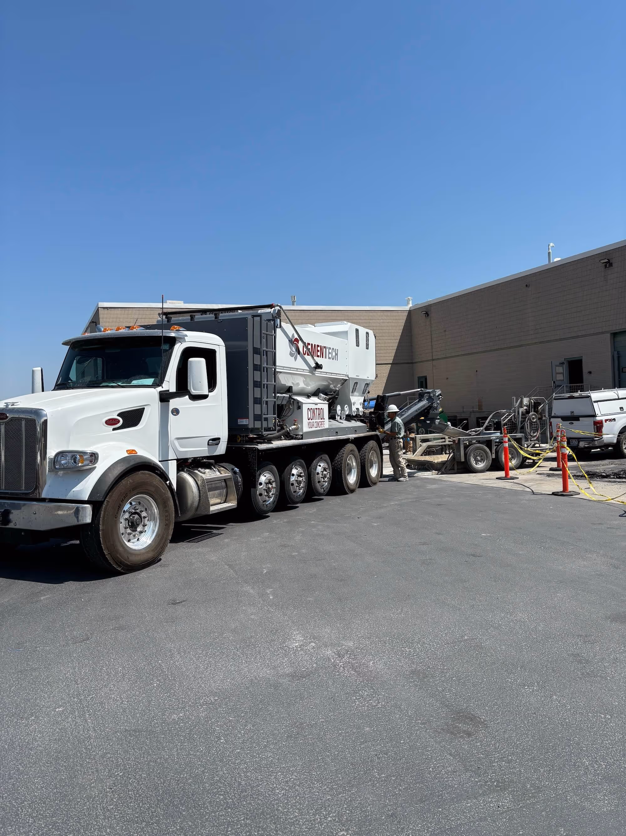 Cemen Tech truck in Western Concrete Lot