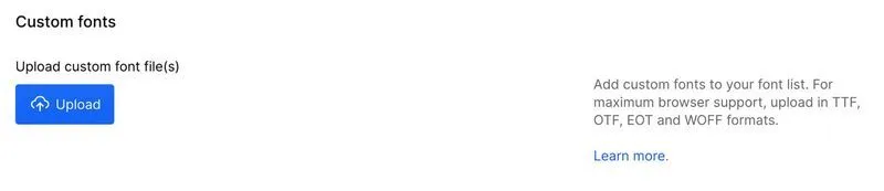 Custom Fonts - Mega Webflow Template