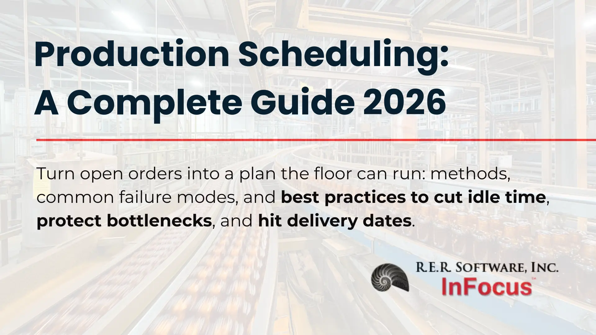 Production Scheduling: A Complete Guide 2026 - RER Software InFocus article card