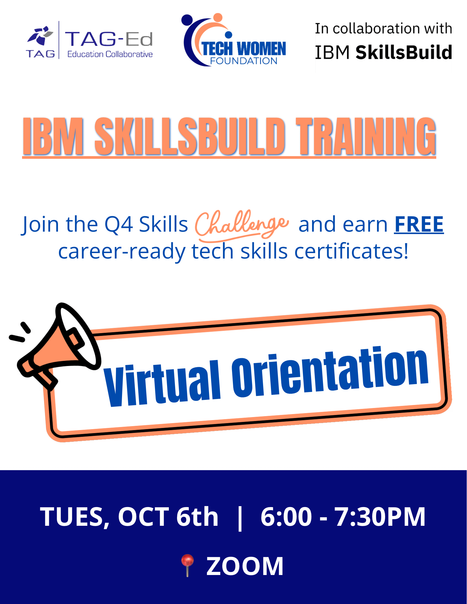 IBM SkillsBuild Orientation and Workforce Networking event