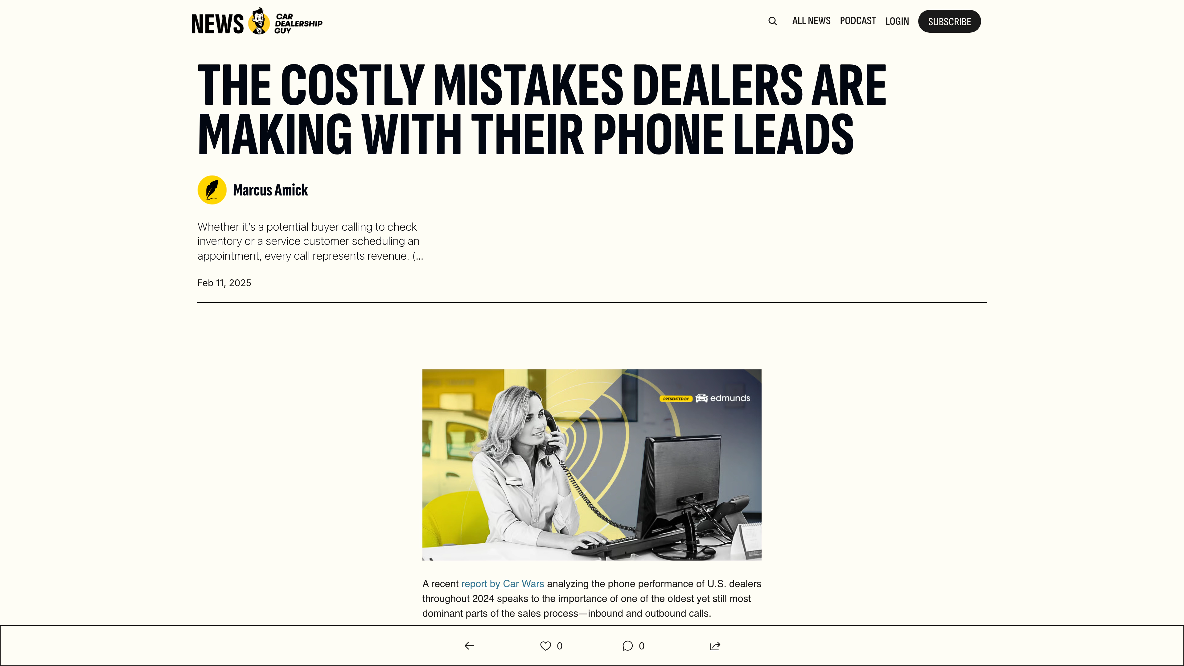 Car Wars 2024 dealership phone performance analysis showing hang-up rates and hold time statistics