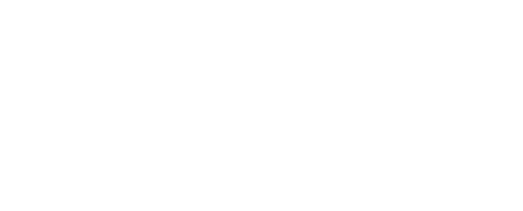 White geometric floral emblem to the left of the text 'SANTA PAMELA' on a black background.