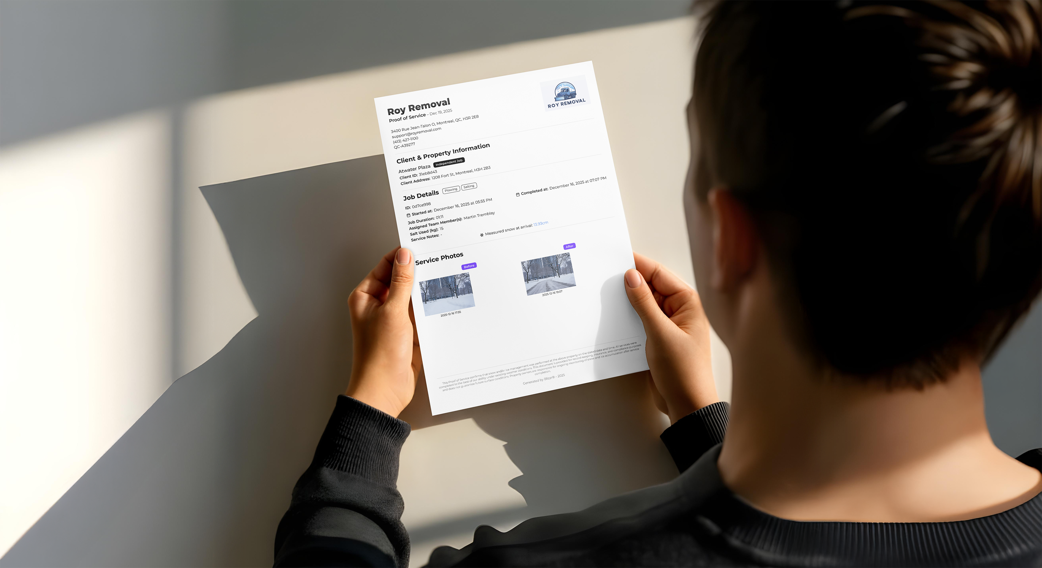 image of typed manuscript pages