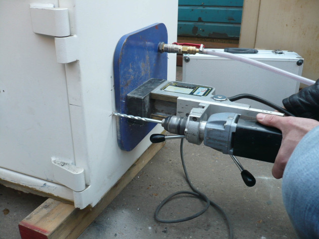 Drilling the Safe - Locksmith in Dubai