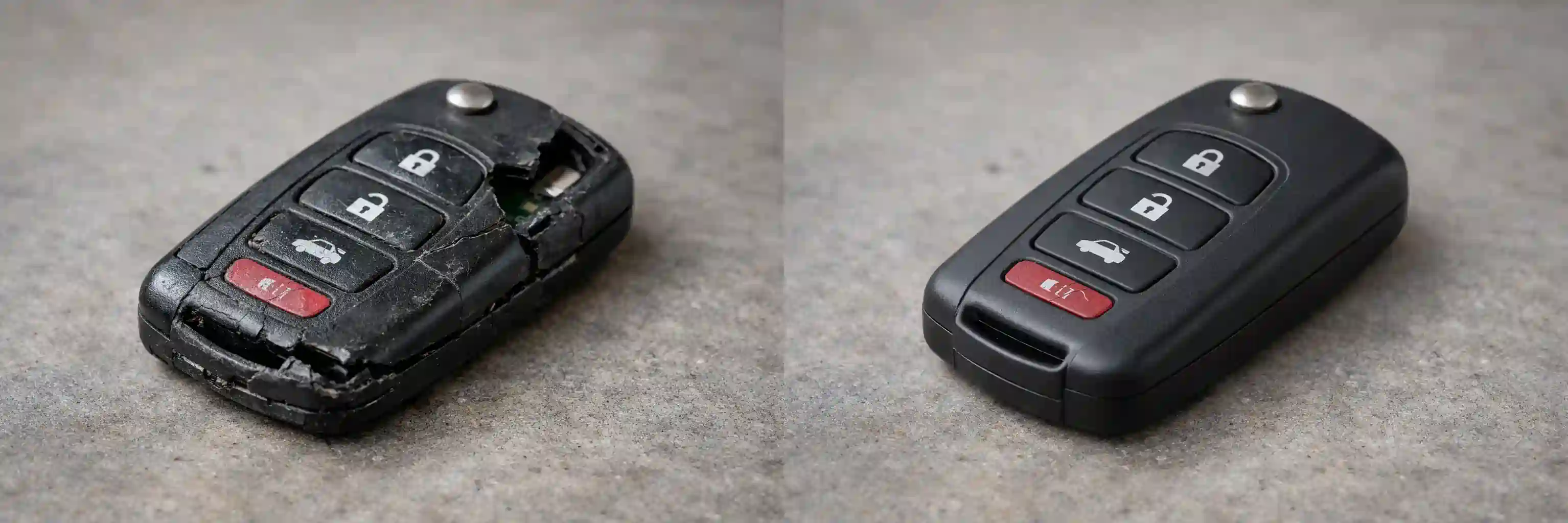 Car key cover replacement in Dubai for damaged remote key