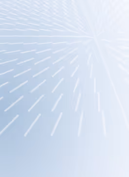 Blue gradient background with white radiating lines forming a starburst pattern.