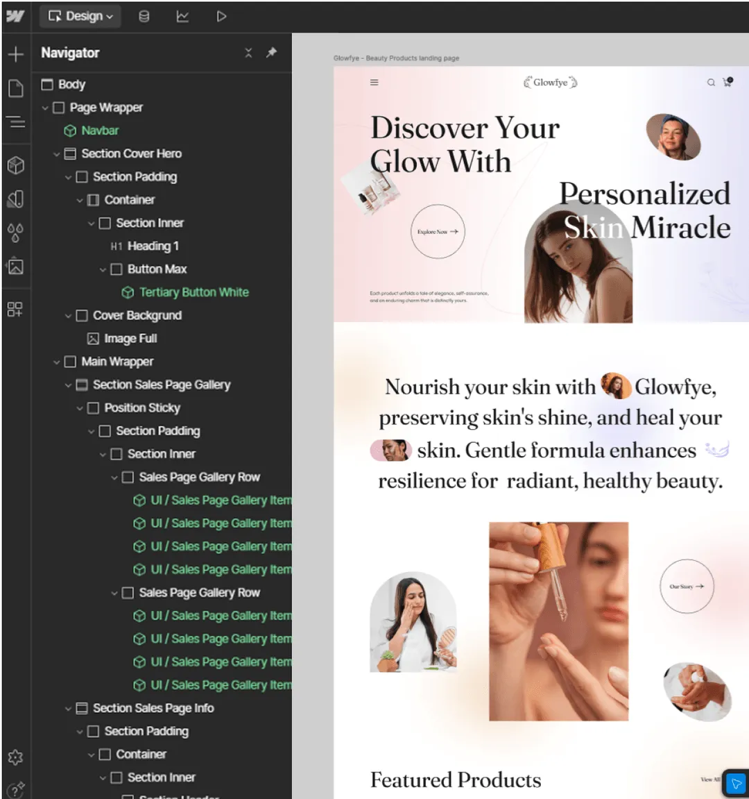 customizable cta website page image
