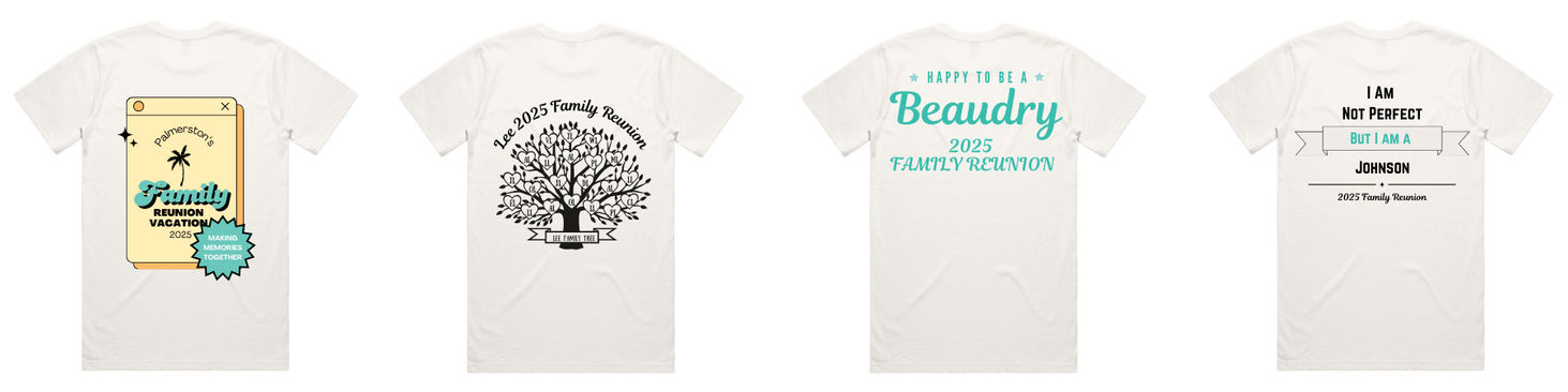 An image of family reunion shirt design ideas!