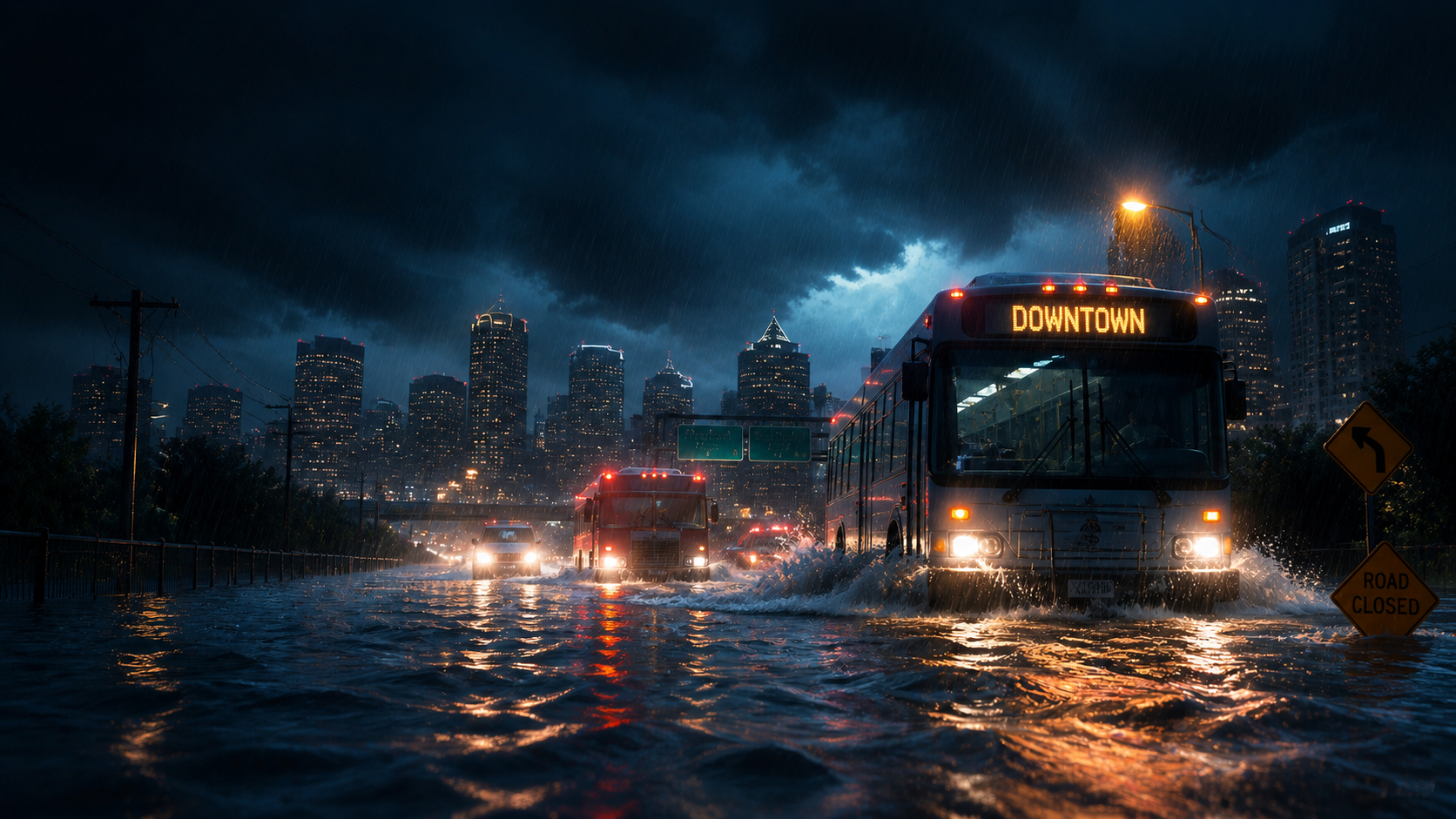 Civil response teams assessing environmental and infrastructure conditions