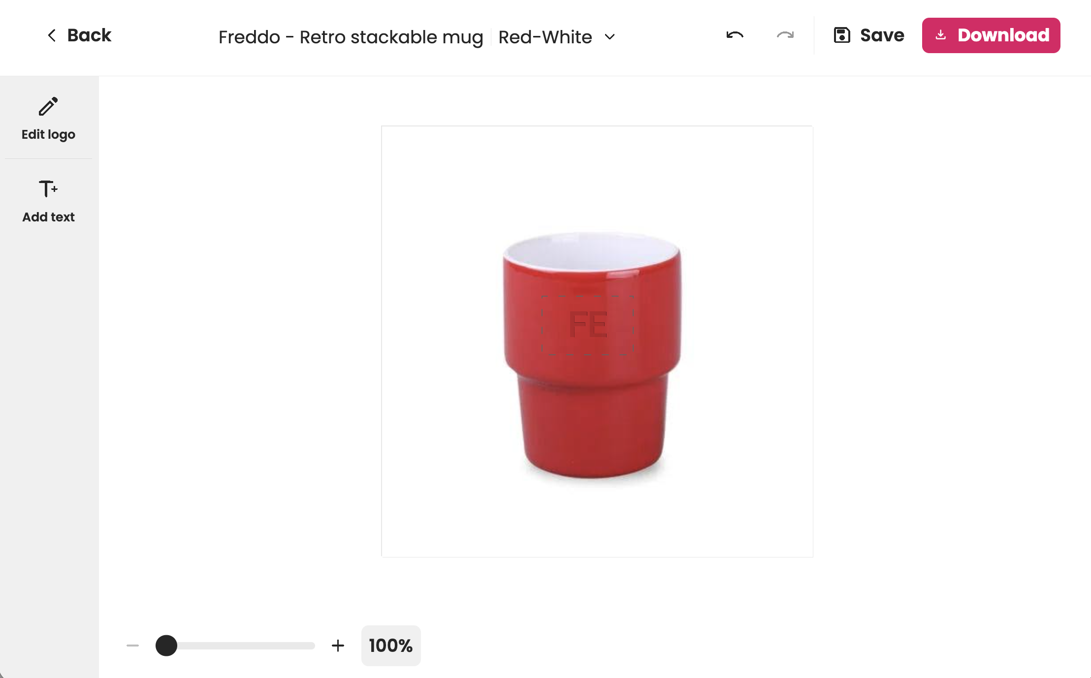 Production-ready file output for a sublimation mug, showing the full-wrap colour file with bleed and edge margins ready for production