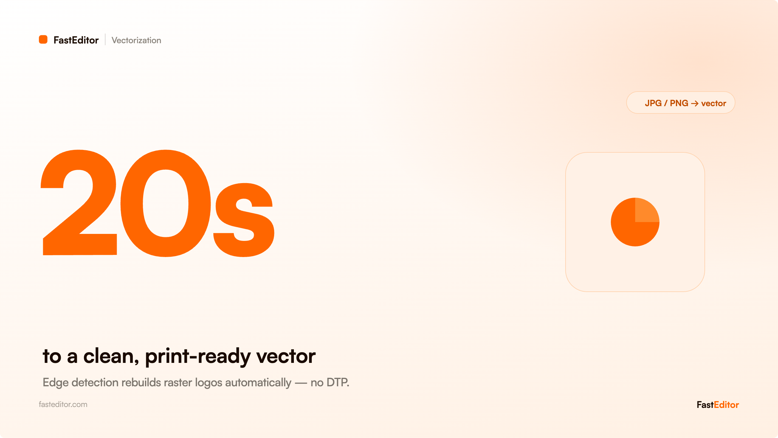 Automated vectorization turns any logo into a print-ready vector in 20 seconds