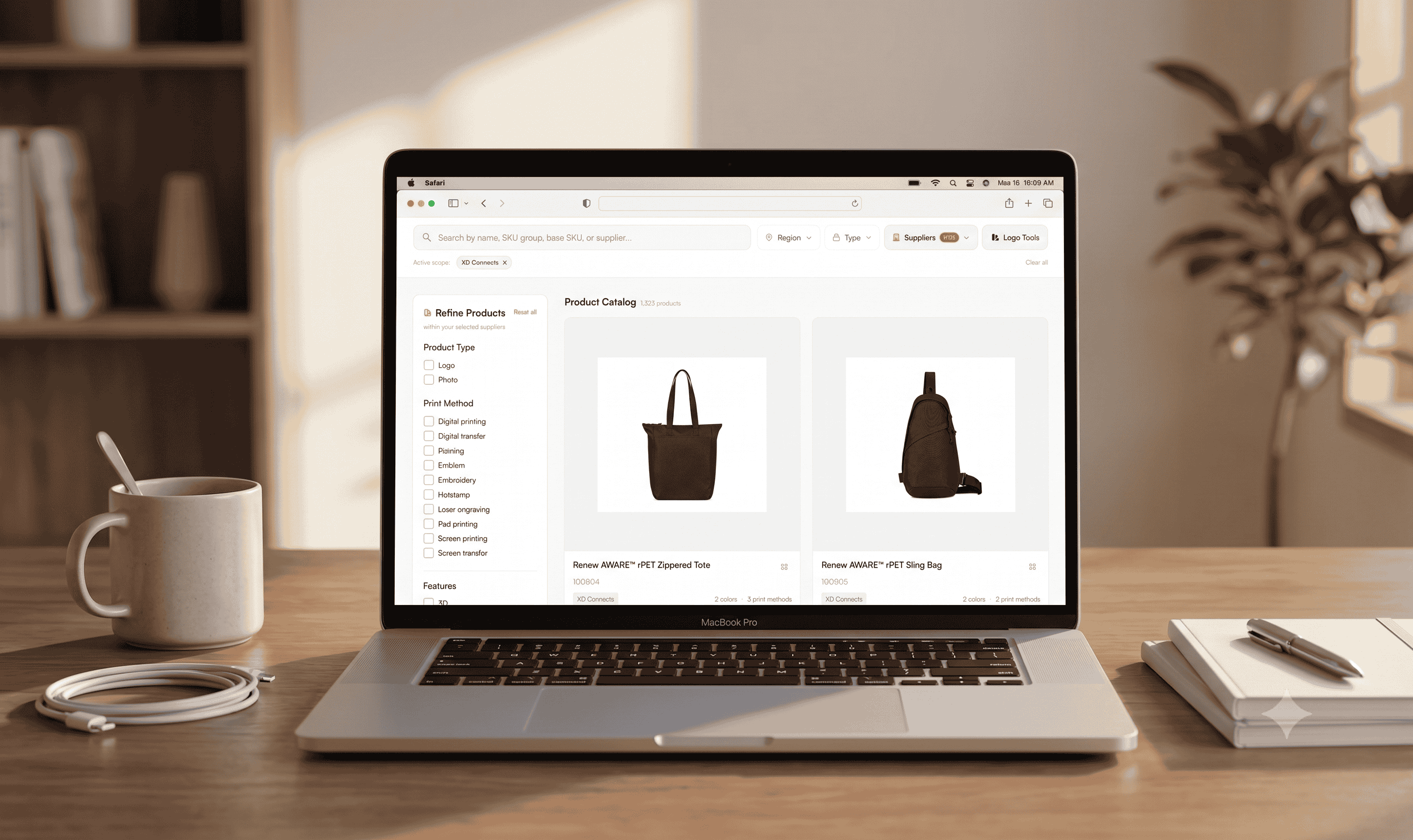 XD Connects products visualized with FastEditor