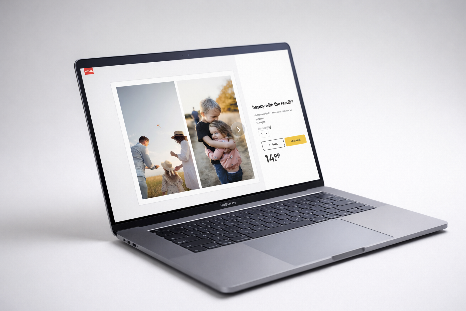 Automatic photo book layout generated from uploaded photos
