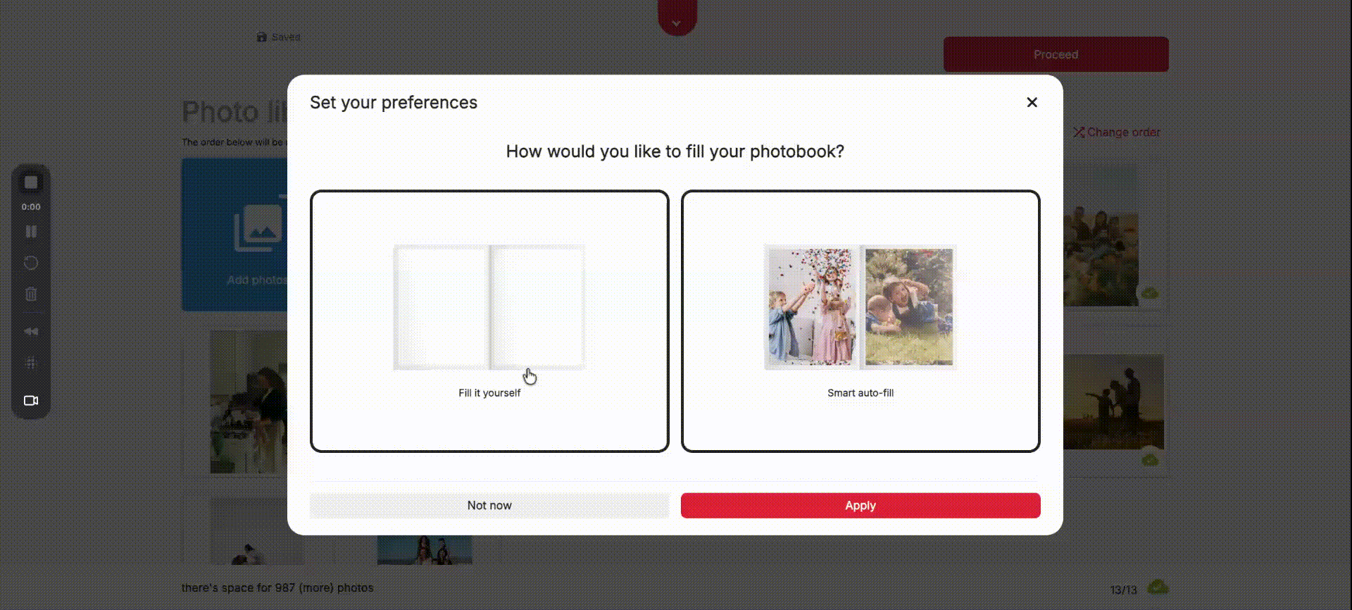 Print-ready photo product output generated automatically