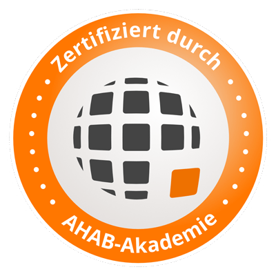 Zertifikat der AHAB-Akademie über erbrachte Leistungen