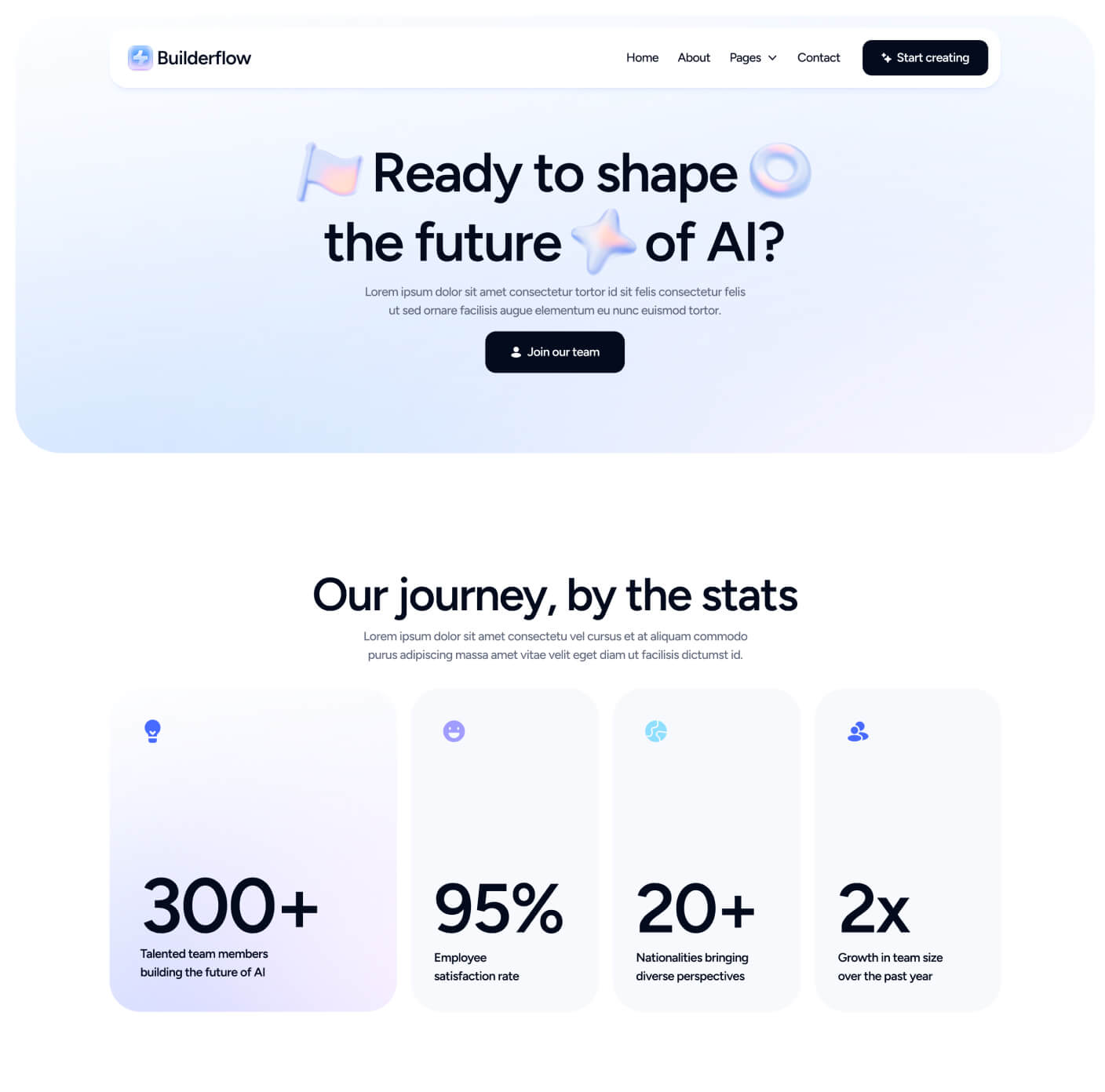Builderflow - Careers Page - AI App Builder Webflow Template