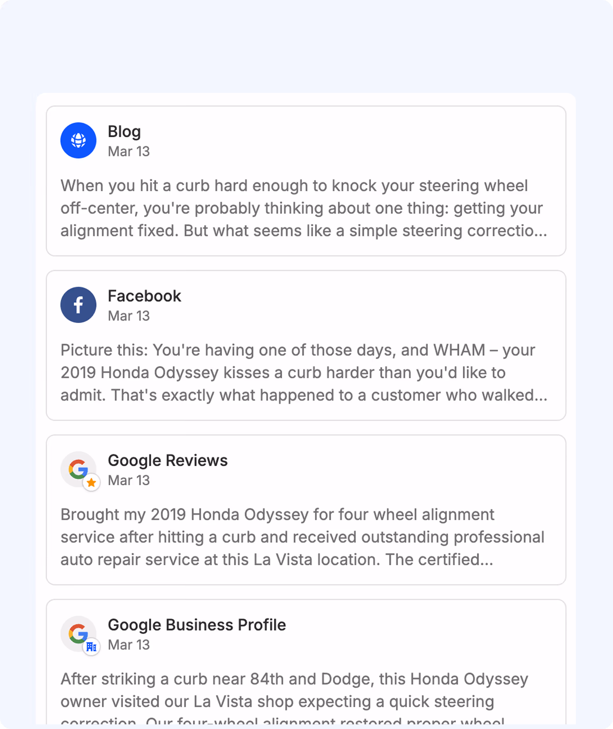 An image of what it looks like to appear in AI search results