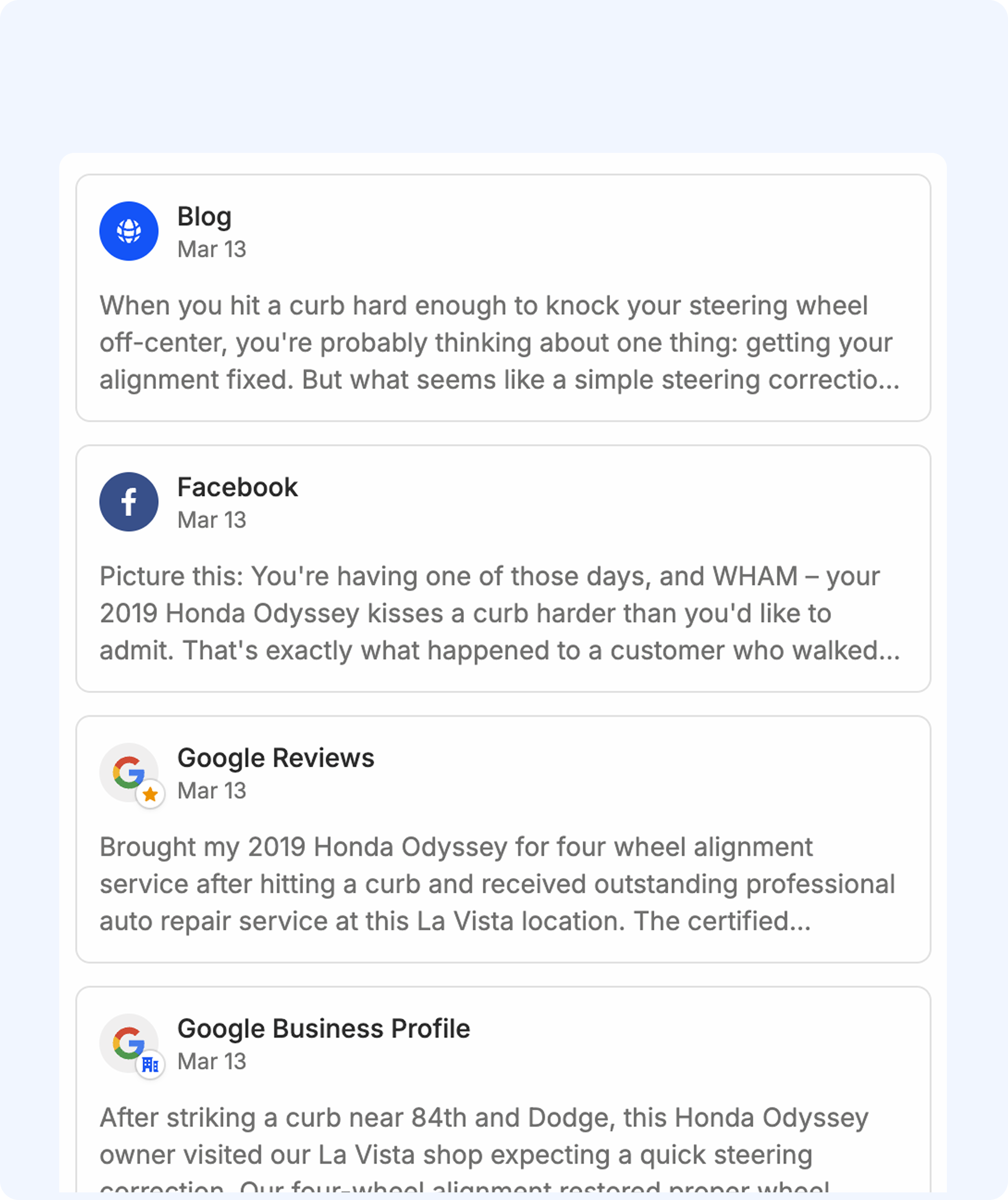 An image of what it looks like to appear in AI search results