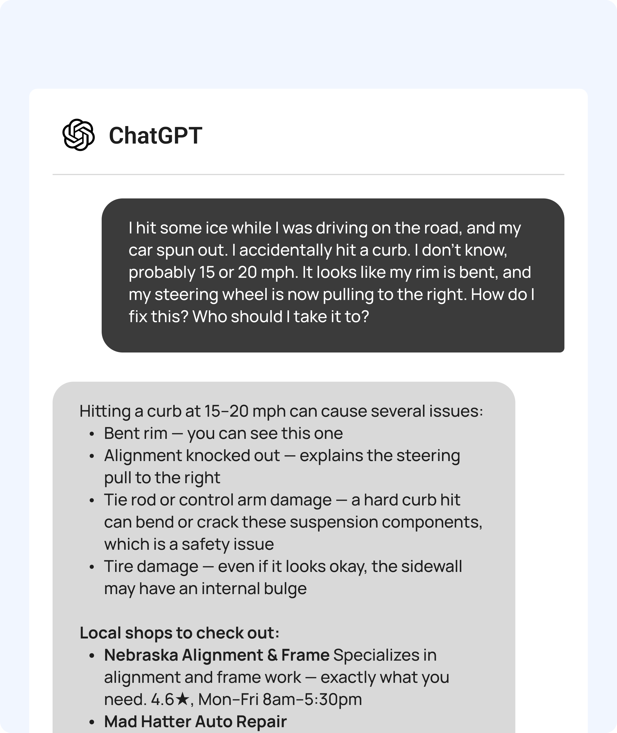 Auto shop mechanics working on a vehicle
