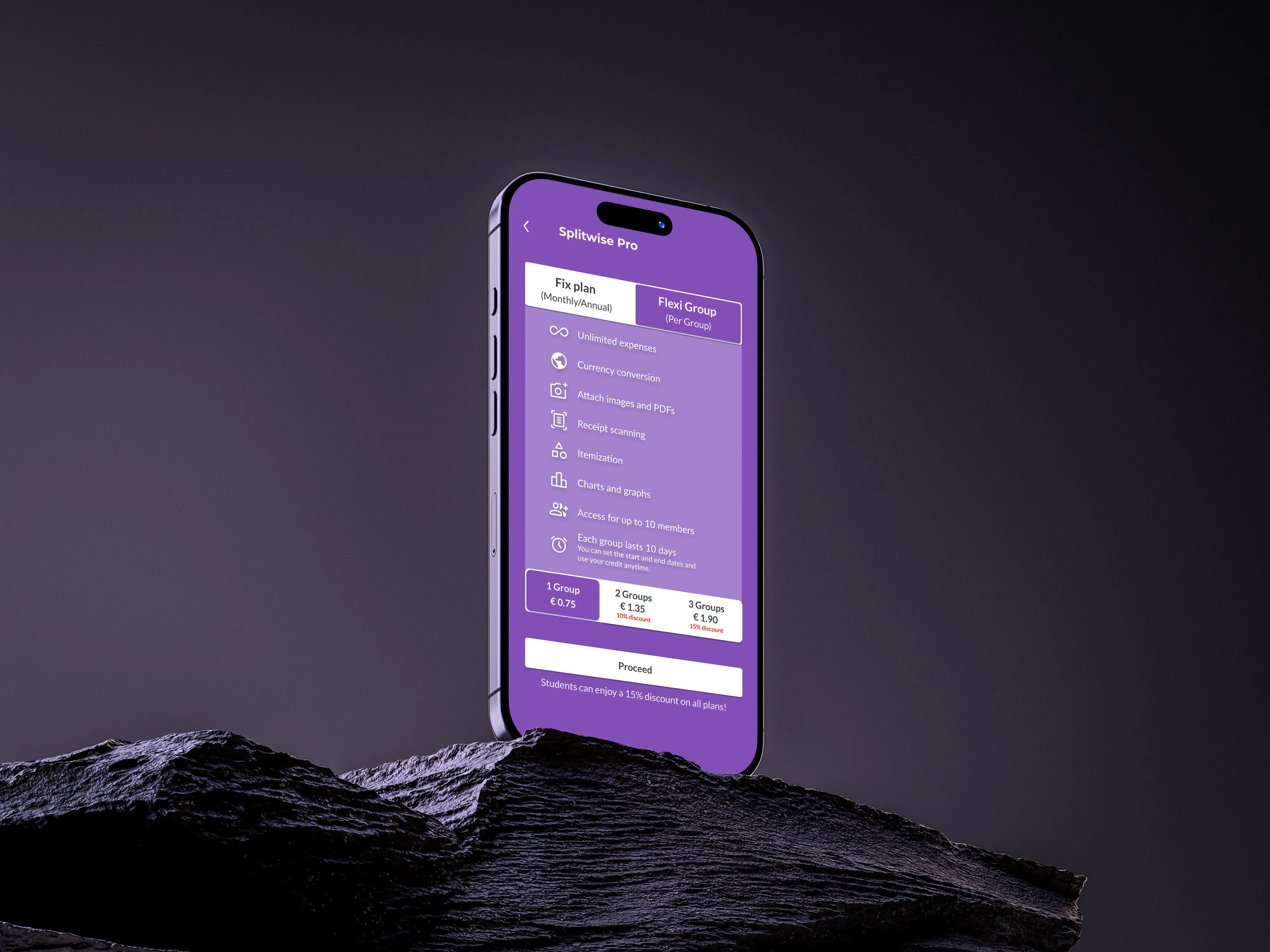 Splitwise, onboarding page