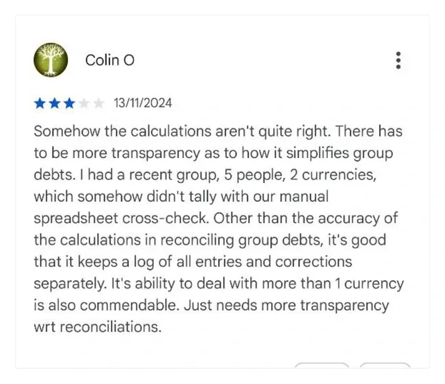 desk research screen shot, Colin