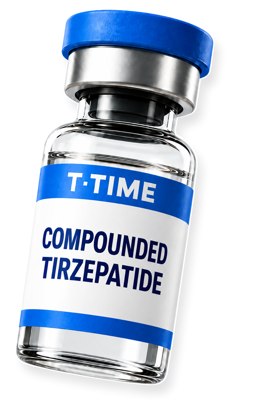 T·TIME compounded tirzepatide vial