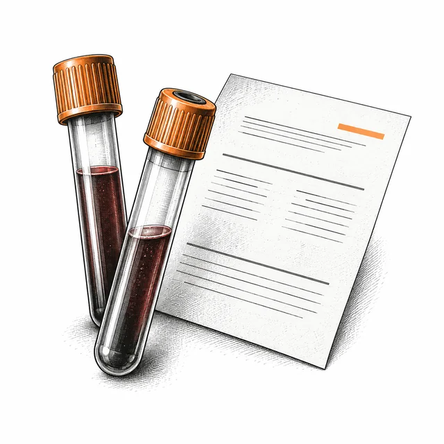 Illustration of a laboratory report