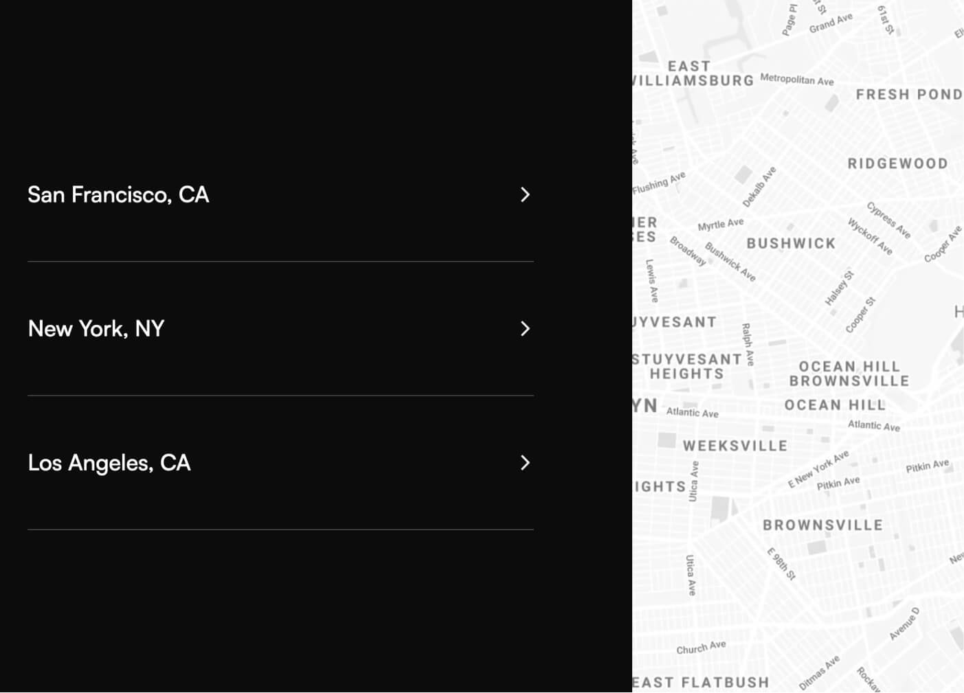 About Map - Fintech X Webflow Template