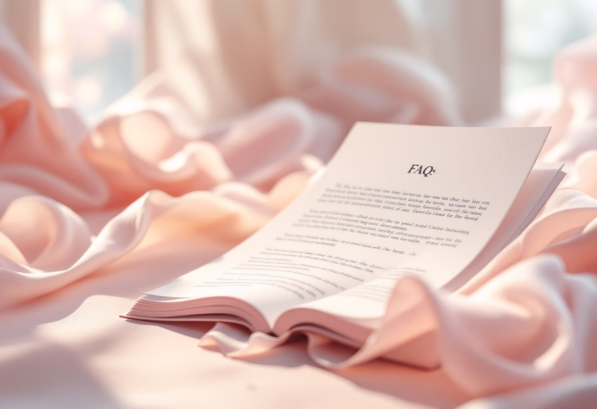 image of a document with faqs (for a productivity tools business)