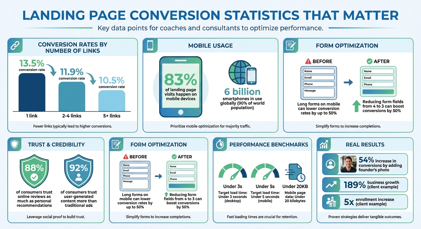 Landing Page Conversion Statistics for Coaches and Consultants