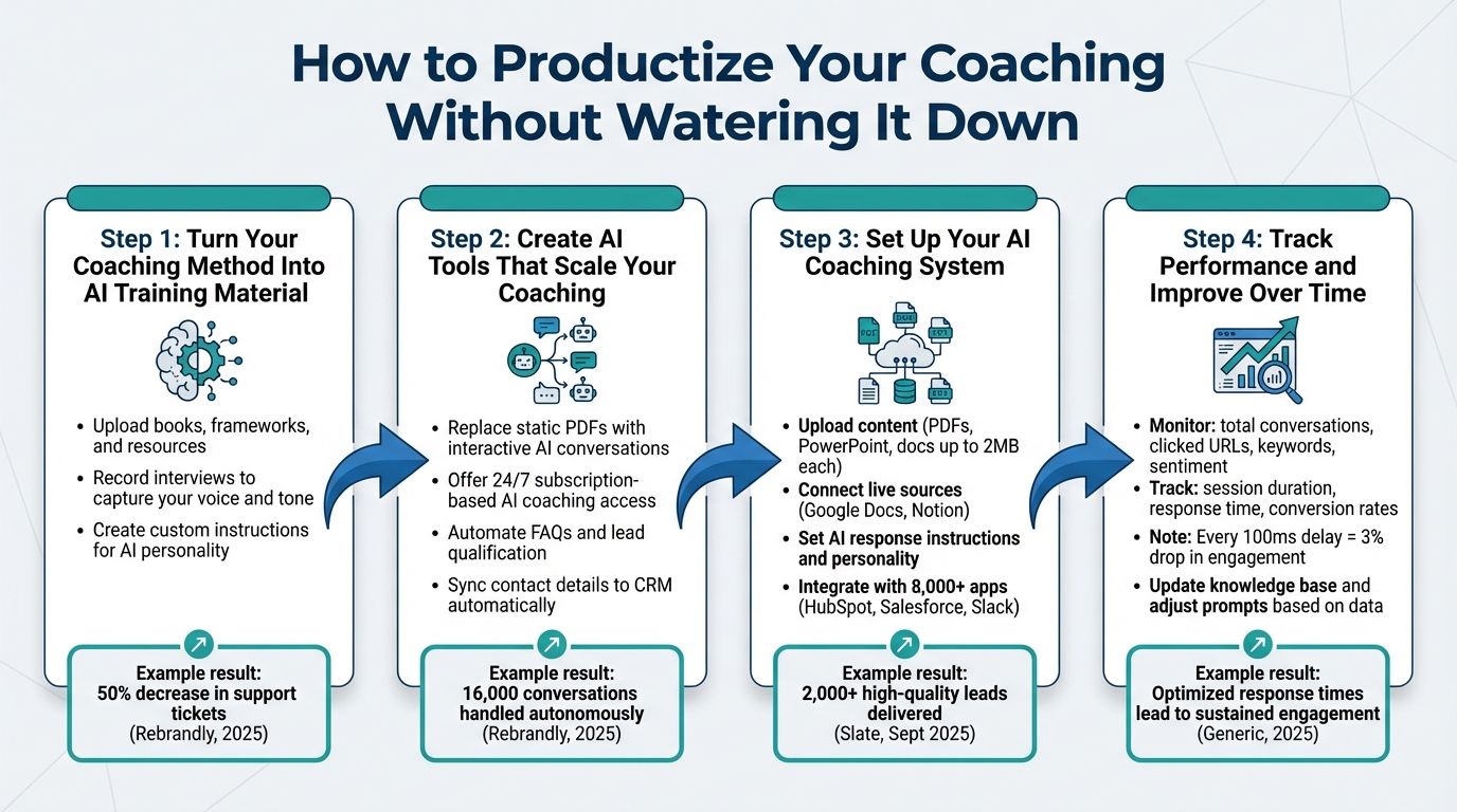 4-Step Process to Productize Your Coaching with AI in 2026