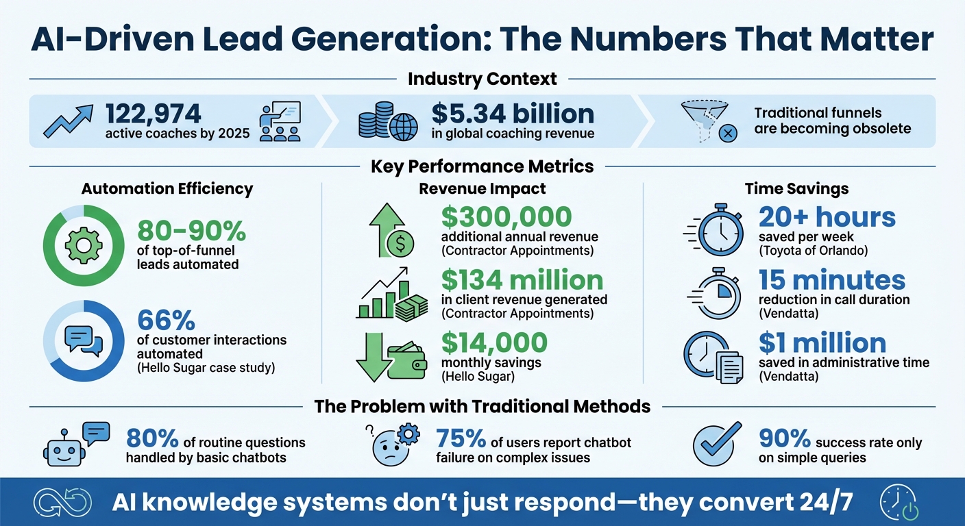 AI-Driven Lead Generation Statistics: ROI and Time Savings for Coaches and Consultants