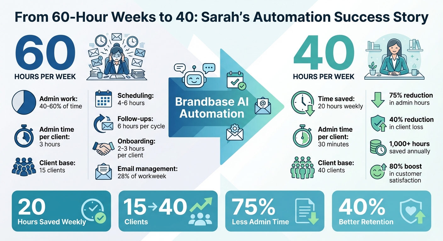 How Business Coach Sarah Cut Weekly Hours from 60 to 40 with Automation