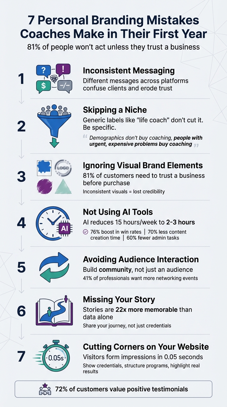 7 Personal Branding Mistakes Coaches Make in Their First Year