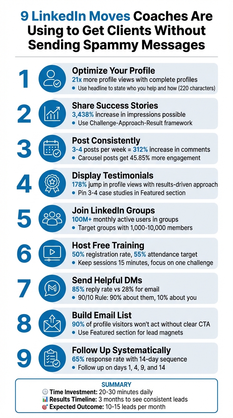 9 LinkedIn Strategies for Coaches to Attract Clients Without Spam