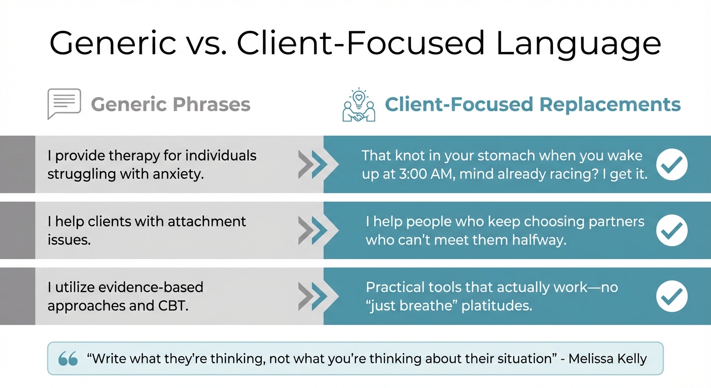 Generic vs Client-Focused Website Language for Coaches