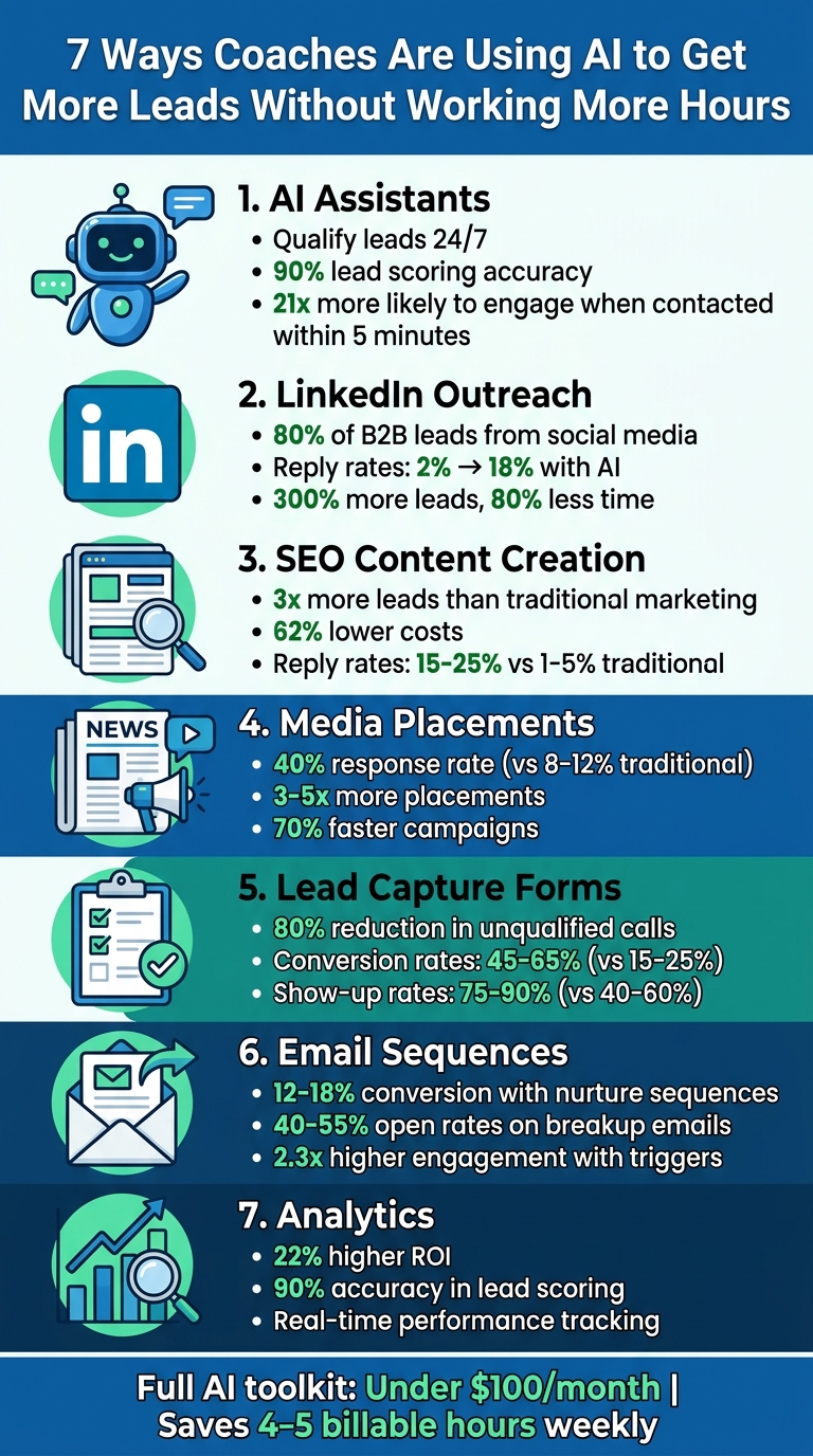 7 AI Tools Coaches Use to Generate More Leads While Working Less