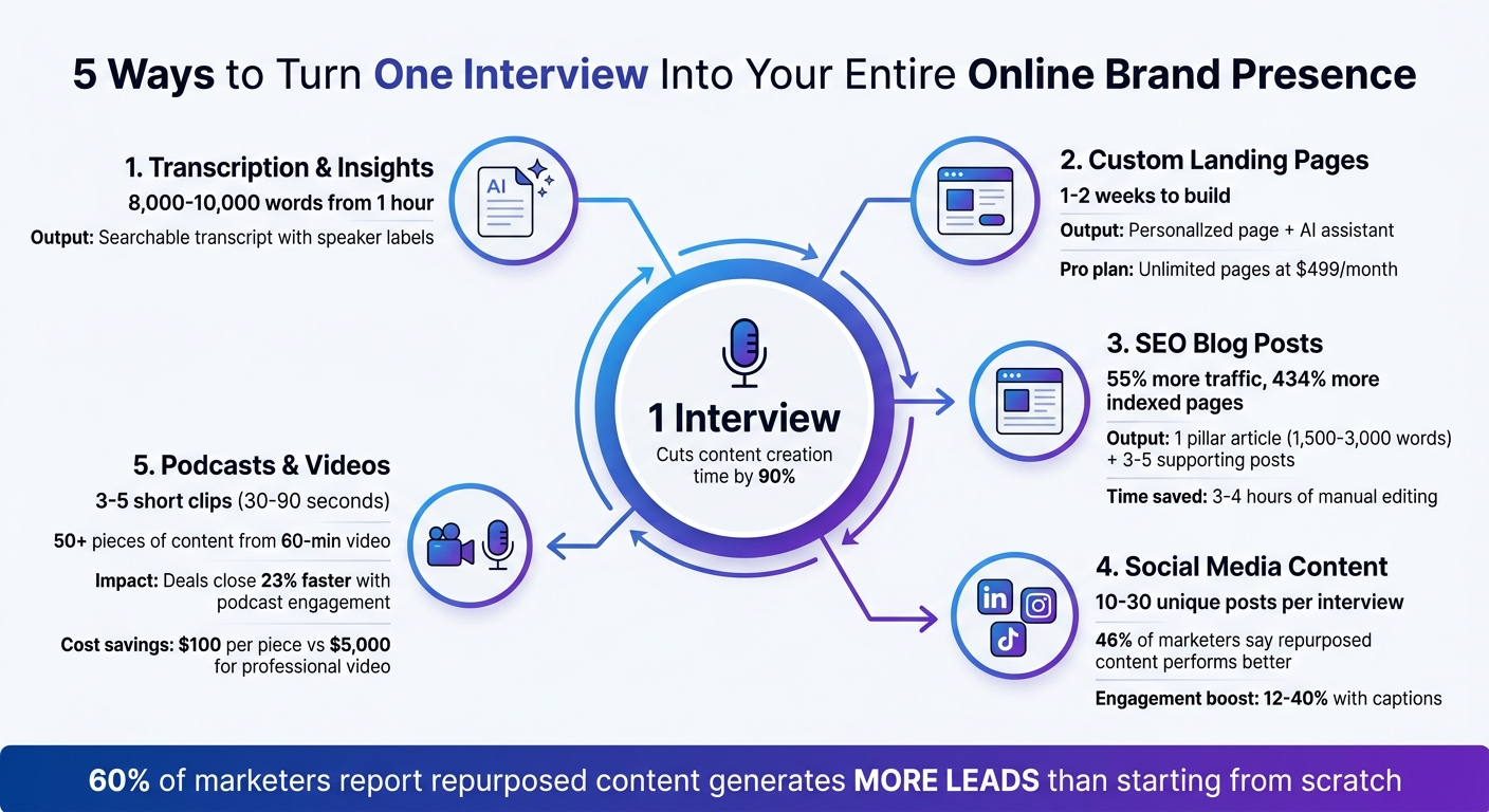 5 Ways to Transform One Interview Into Complete Online Brand Presence