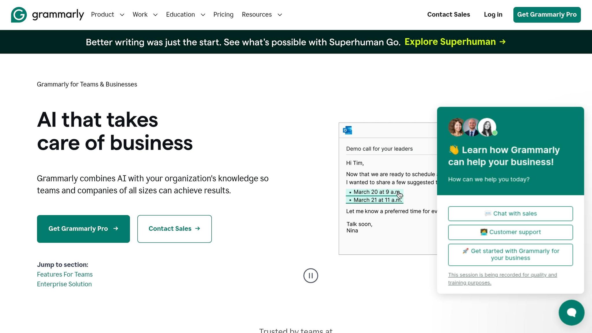 Grammarly Business