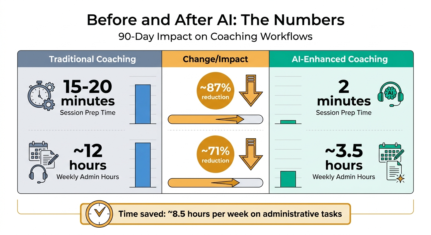 AI-Enhanced Coaching Impact: Before and After Metrics Comparison