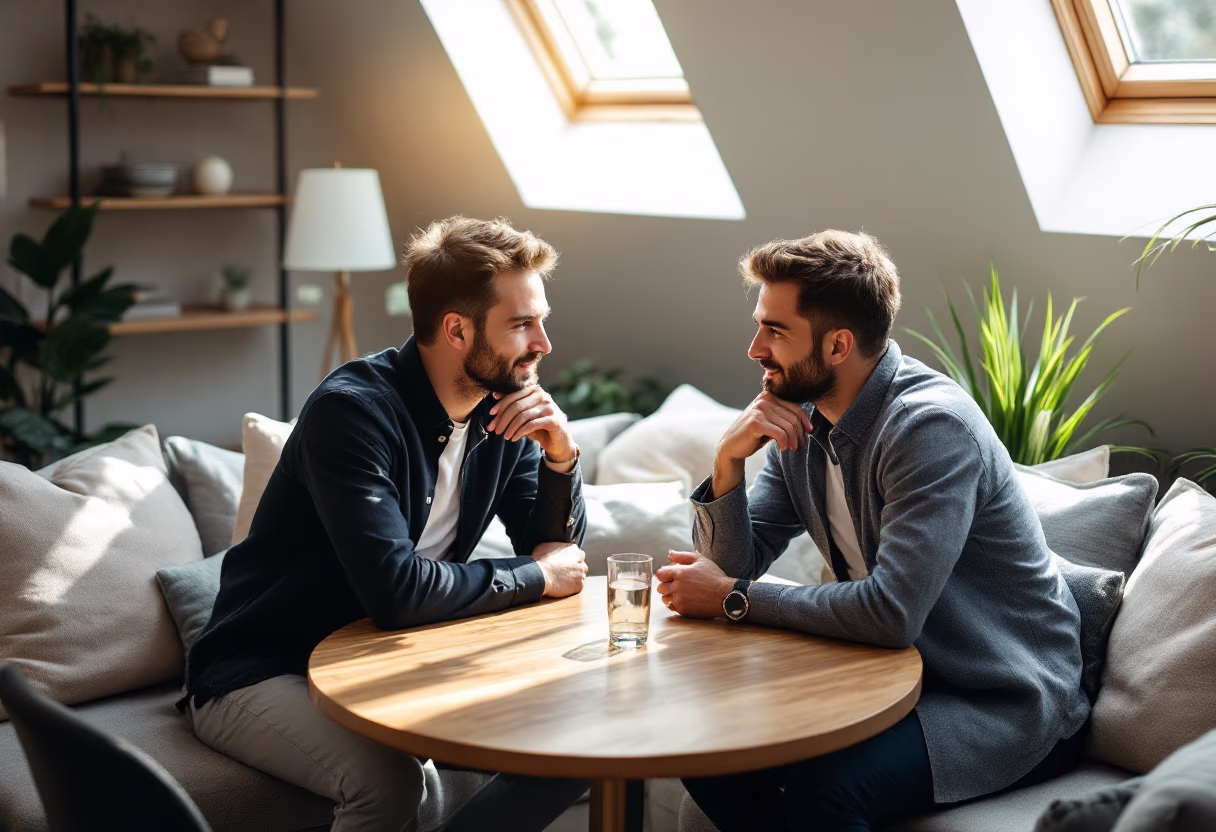 image of a coach consulting with a client
