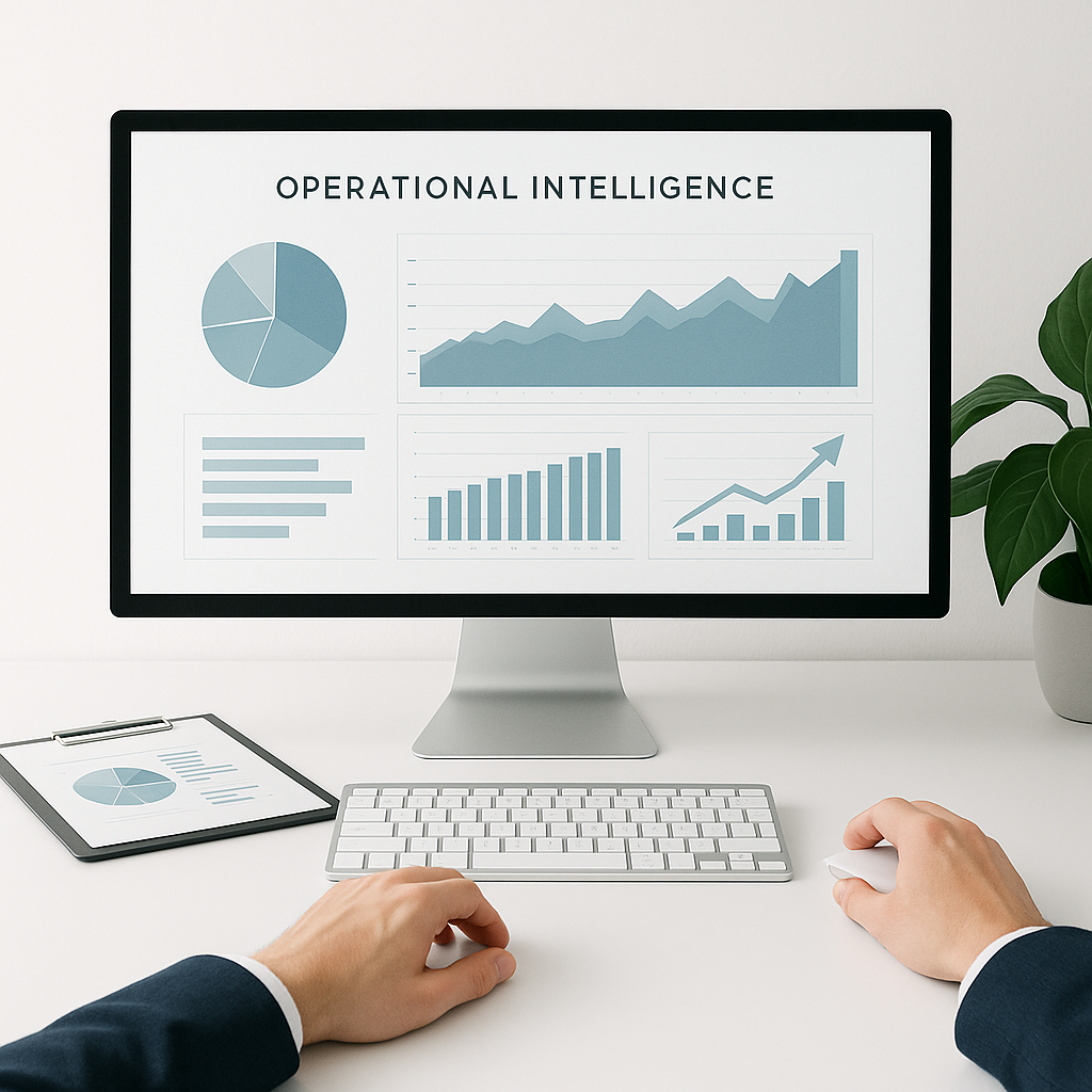 Operational intelligence dashboard supporting risk management, performance tracking, and strategic readiness