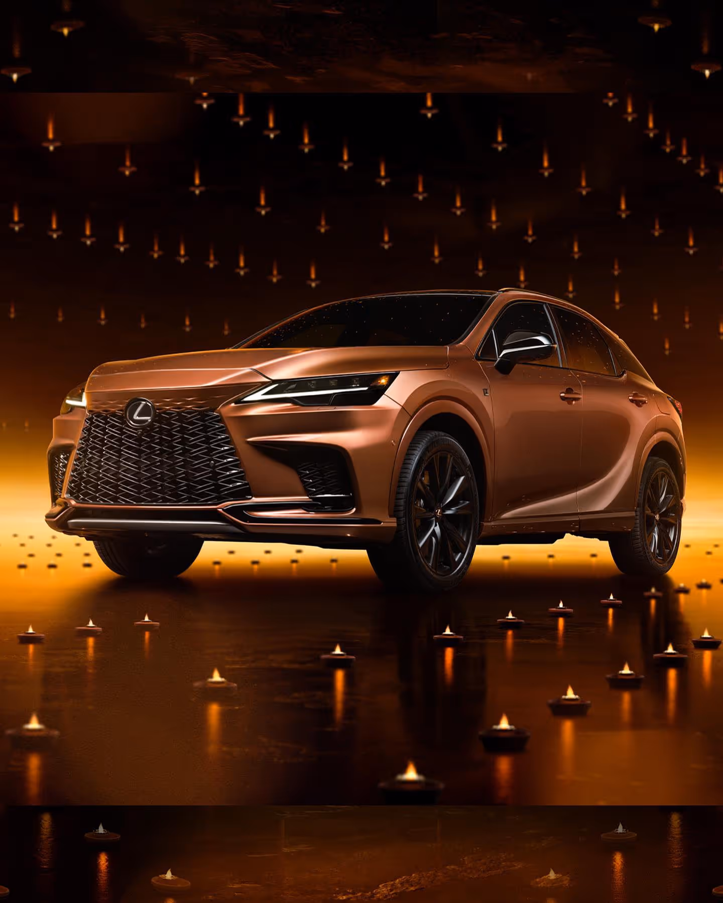 A vehicle product reveal under show lighting at Thunder Studios
