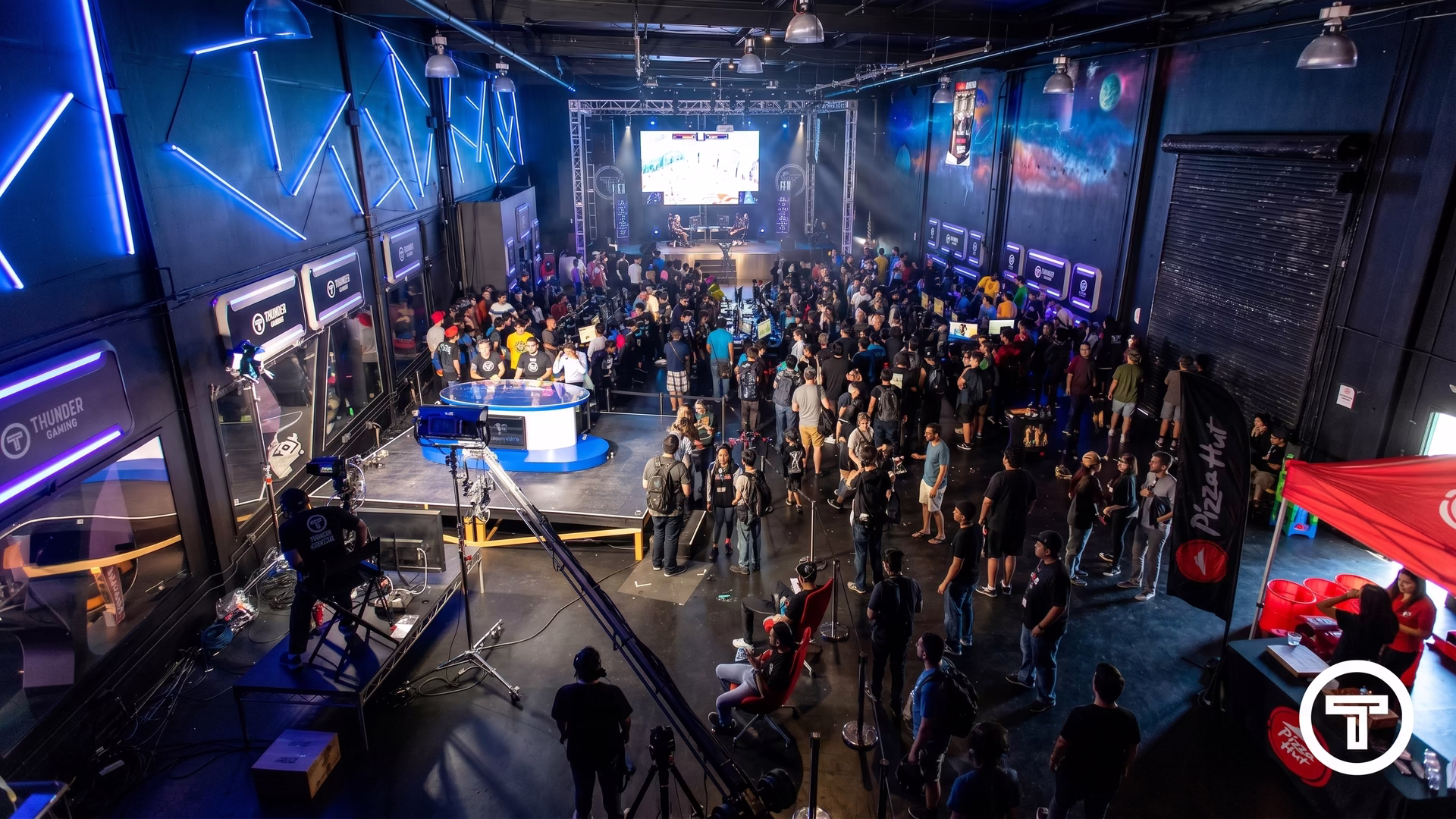 A branded brand-activation takeover built on a Thunder Studios stage