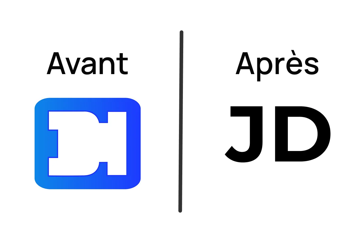 avant après du logo de jacques duhalde