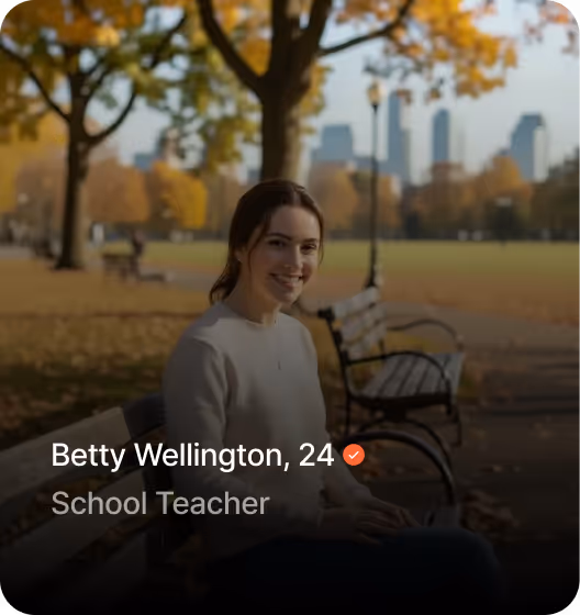 App UI screen showing Roomate profile