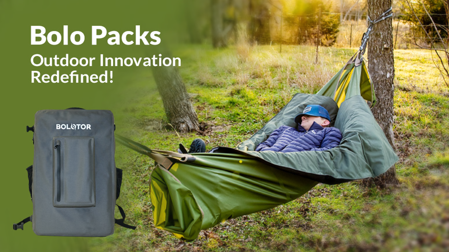 The outdoor companion that transforms from a compact backpack into a multi-purpose versatile 8x8 tarp, with a removable cooler.