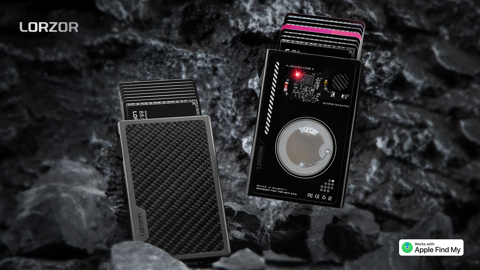 An ultra-slim wallet with NFC, tracking, quick access, and seamless design. Lifetime warranty.